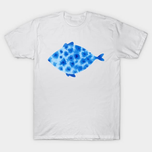 Blue fish T-Shirt by shoko